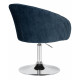 Кресло дизайнерское DOBRIN EDISON (синий велюр (1922-20)) - купить в Екатеринбурге, в наличии