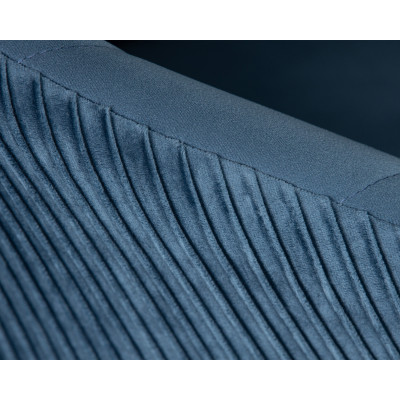 Кресло дизайнерское DOBRIN EDISON (синий велюр (1922-20)) - купить в Екатеринбурге, в наличии