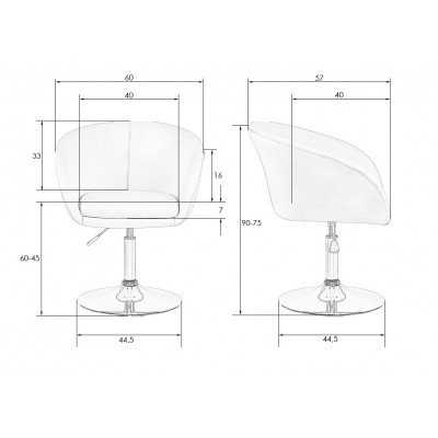 Кресло дизайнерское DOBRIN EDISON (синий велюр (1922-20)) - купить в Екатеринбурге, в наличии
