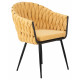 Стул обеденный DOBRIN MATILDA (жёлтая ткань (LAR 275-8))