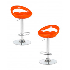Набор 2 шт Стул барный DOBRIN DISCO (оранжевый)