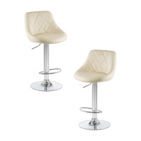 Набор 2 шт Стул барный DOBRIN LOGAN (кремовый)