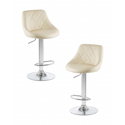 Набор 2 шт Стул барный DOBRIN LOGAN (кремовый)