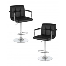 Набор 2 шт Стул барный DOBRIN KRUGER ARM (чёрный)