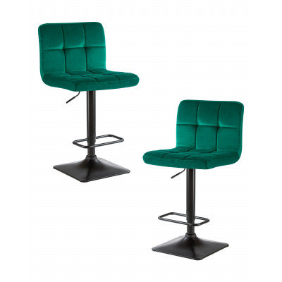 Набор 2 шт Стул барный DOBRIN DOMINIC (зеленый велюр (MJ9-88)) - купить в Екатеринбурге, в наличии