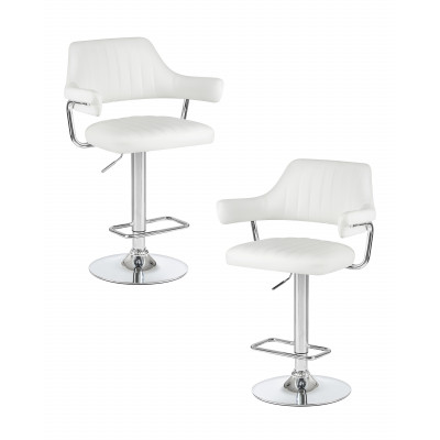 Набор 2 шт Стул барный DOBRIN CHARLY (белый) - купить в Екатеринбурге, в наличии
