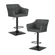 Набор 2 шт Стул барный DOBRIN RALF (серый твид (LEO11))