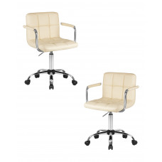 Набор 2 шт Офисное кресло для персонала DOBRIN TERRY (кремовый)