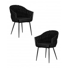 Набор 2 шт Стул обеденный DOBRIN MATILDA (черная ткань (LAR 275-50))