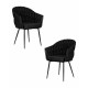 Набор 2 шт Стул обеденный DOBRIN MATILDA (черная ткань (LAR 275-50)) - купить в Екатеринбурге, в наличии