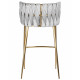 Набор 4 шт Стул барный DOBRIN EMMA GOLD (светло-серый велюр (135-37))