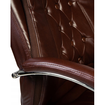 Офисное кресло для руководителей DOBRIN MILLARD (коричневый) - купить в Екатеринбурге, в наличии
