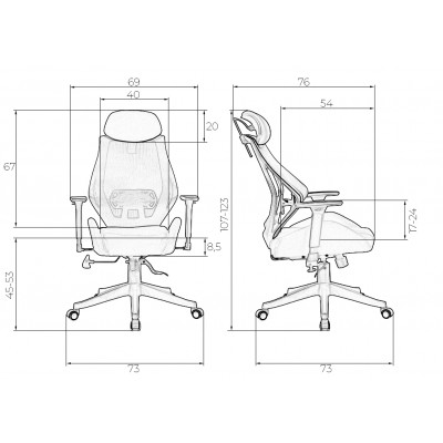 Офисное кресло для персонала DOBRIN TEODOR (чёрный) - купить в Екатеринбурге, в наличии