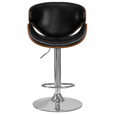 Стул барный DOBRIN KARTER (коричневое дерево, чёрный) - купить в Екатеринбурге, в наличии