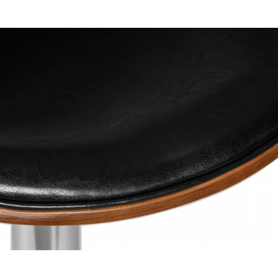 Стул барный DOBRIN KARTER (коричневое дерево, чёрный) - купить в Екатеринбурге, в наличии