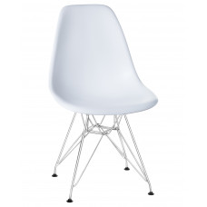 Стул обеденный DOBRIN DSR (ножки хром, цвет белый (W-02))