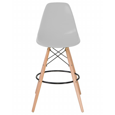 Набор 2 шт Стул барный DOBRIN DSW BAR (ножки светлый бук, цвет сиденья светло-серый (GR-01)) - купить в Екатеринбурге, в наличии