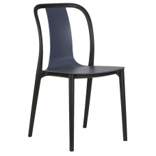 Стул обеденный DOBRIN ADAM (черный/серо-голубой)