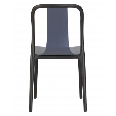 Стул обеденный DOBRIN ADAM (черный/серо-голубой)