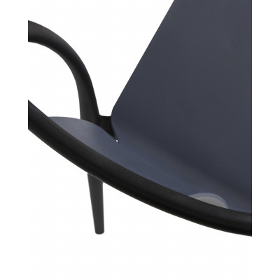 Стул обеденный DOBRIN ADAM (черный/серо-голубой)