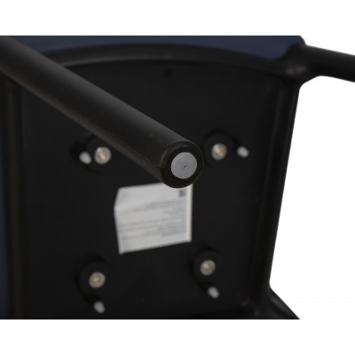 Стул обеденный DOBRIN ADAM (черный/серо-голубой)