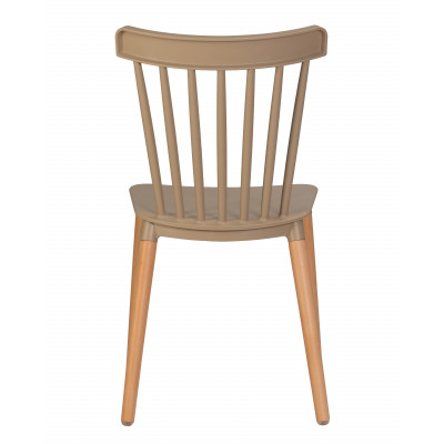 Стул обеденный DOBRIN THEO (ножки светлый бук, цвет бежевый (GR-03))