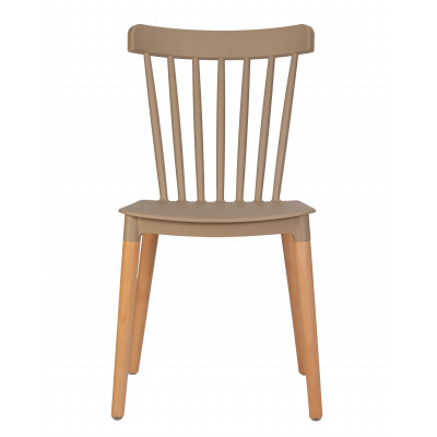 Стул обеденный DOBRIN THEO (ножки светлый бук, цвет бежевый (GR-03))