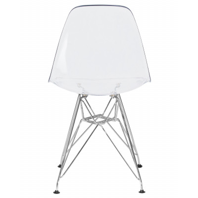 Стул обеденный DOBRIN DSR CASPER (ножки хром, цвет прозрачный)