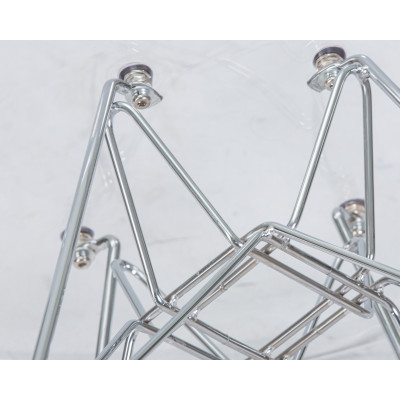 Стул обеденный DOBRIN DSR CASPER (ножки хром, цвет прозрачный)