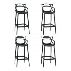 Набор 4 шт Стул барный DOBRIN MASTERS BAR (чёрный (B-03))