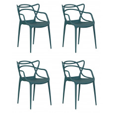 Набор 4 шт Стул обеденный DOBRIN MASTERS (морской волны (G-05))