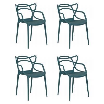 Набор 4 шт Стул обеденный DOBRIN MASTERS (морской волны (G-05)) - купить в Екатеринбурге, в наличии