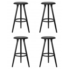 Набор 4 шт Стул барный DOBRIN ROYCE BLACK (чёрный (B-03))