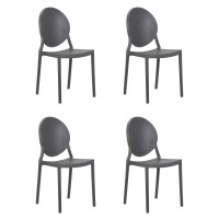 Набор 4 шт Стул обеденный DOBRIN ALBERT (цвет серый)