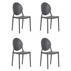 Набор 4 шт Стул обеденный DOBRIN ALBERT (цвет серый)