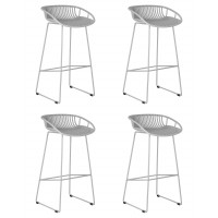 Набор 4 шт Стул барный DOBRIN FRANK (светло-серый)