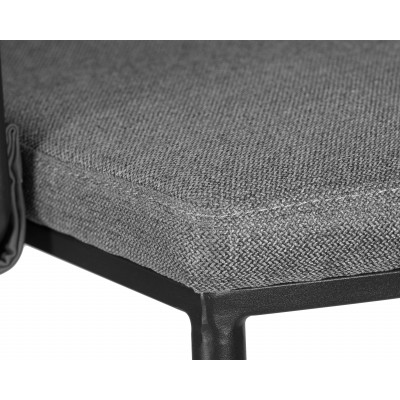 Набор 4 шт Стул полубарный DOBRIN AMELIA COUNTER (серая ткань (F-48), темно-серый винтажный PU (MF-12)) - купить в Екатеринбурге, в наличии