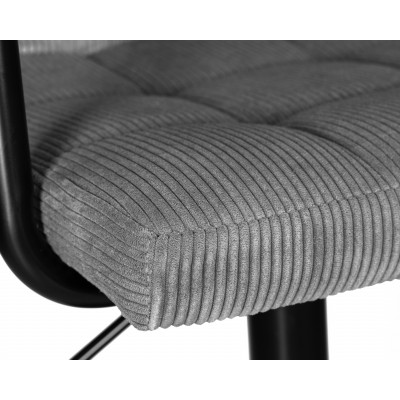 Набор 2 шт Стул барный DOBRIN KRUGER ARM BLACK (серый вельвет (LAR-E2041-25)) - купить в Екатеринбурге, в наличии