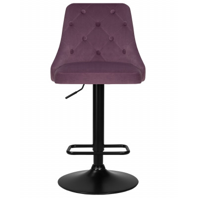 Набор 2 шт Стул барный DOBRIN JOSEPH BLACK (пудрово-сиреневый велюр (MJ9-52))