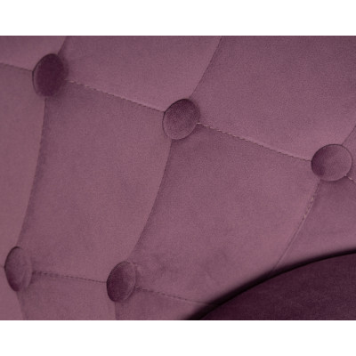 Набор 2 шт Стул барный DOBRIN JOSEPH BLACK (пудрово-сиреневый велюр (MJ9-52))