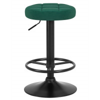 Табурет барный DOBRIN BRUNO BLACK (зеленый велюр (MJ9-88))