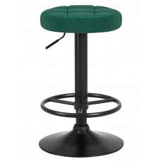 Табурет барный DOBRIN BRUNO BLACK (зеленый велюр (MJ9-88))