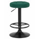 Табурет барный DOBRIN BRUNO BLACK (зеленый велюр (MJ9-88)) - купить в Екатеринбурге, в наличии