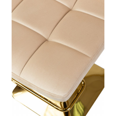 Набор 2 шт Стул барный DOBRIN GOLDIE (бежевый велюр (MJ9-10))