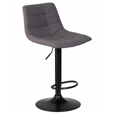 Набор 2 шт Стул барный DOBRIN TAILOR BLACK (серая ткань (188-55))