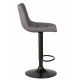 Набор 2 шт Стул барный DOBRIN TAILOR BLACK (серая ткань (188-55))
