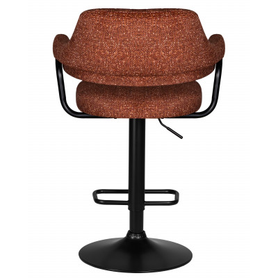 Набор 2 шт Стул барный DOBRIN CHARLY BLACK (терракотовый твид (LEO56)) - купить в Екатеринбурге, в наличии