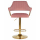 Стул барный DOBRIN CHARLY GOLD (розовый велюр (MJ9-32)) - купить в Екатеринбурге, в наличии