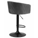 Стул барный DOBRIN DARCY BLACK (серый велюр (1922-19))
