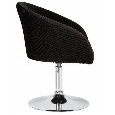 Кресло дизайнерское DOBRIN EDISON (черный велюр (1922-21)) - купить в Екатеринбурге, в наличии